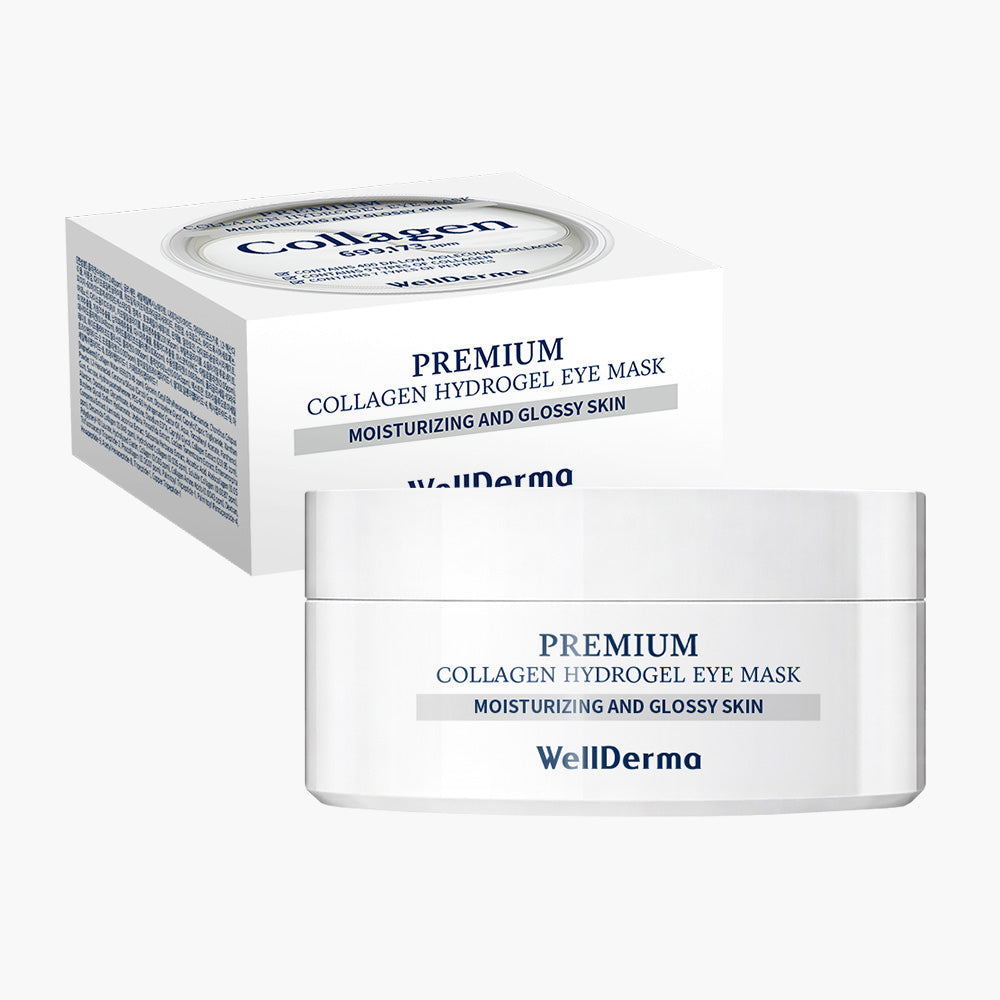 WellDerma Premium Collagen Hydrogel Eye Mask paakių pagalvėlės.  Korėjietiška kosmetika