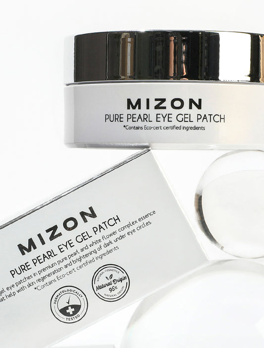 Mizon Pure Pearl Eye Gel Patch paakių pagalvėlės. Korėjietiška kosmetika Lietuvoje. Koreamour