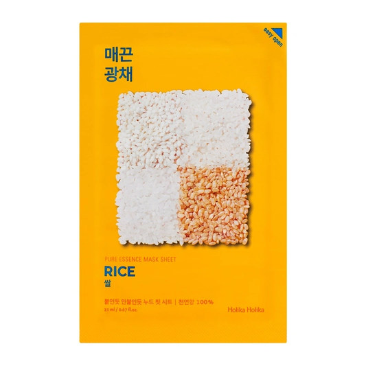 HOLIKA HOLIKA Pure Essence Mask Sheet - Rice lakštinė veido kaukė su ryžių ekstraktu