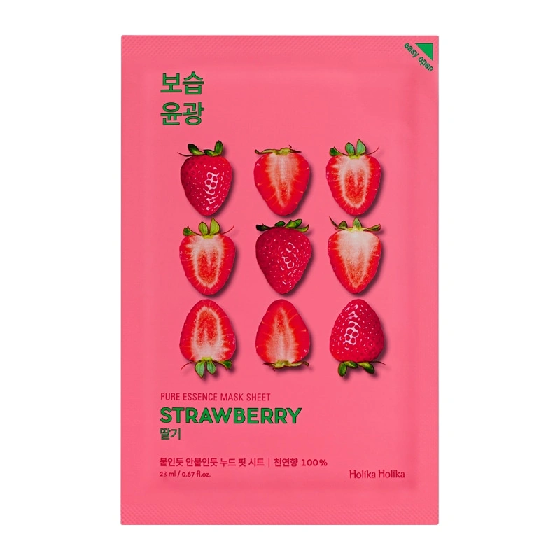 Holika Holika Pure Essence Mask Sheet - Strawberry. Koreamour parduotuve