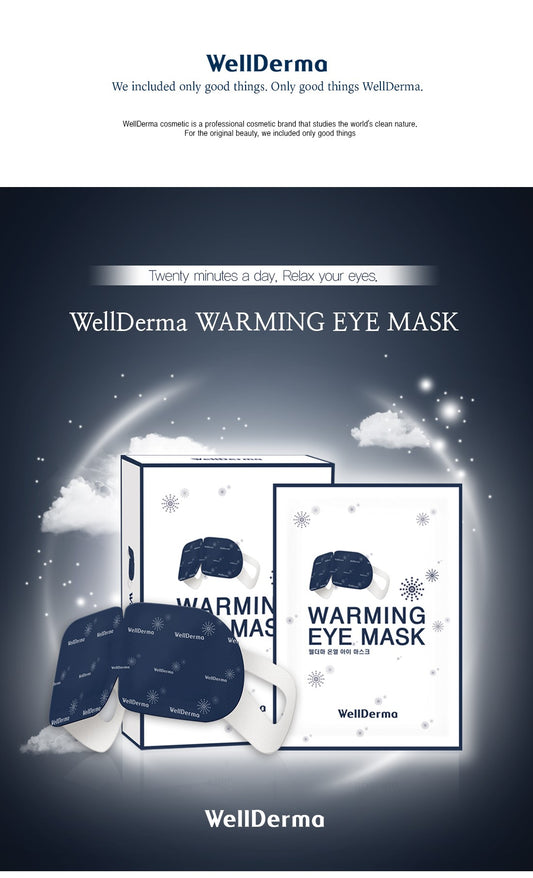WellDerma warming eye mask atpalaiduojanti šildanti akių kaukė, 1 vnt