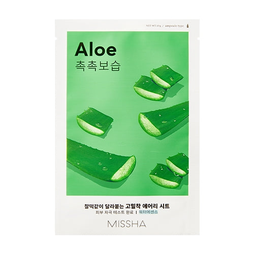 MISSHA Airy Fit Sheet Mask (Aloe) lakštinė veido kaukė, 19g