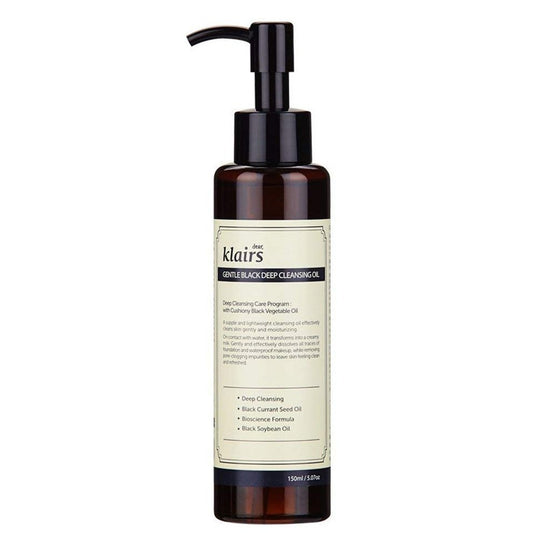 Klairs Gentle Black Deep Cleansing Oil  valomasis aliejus, 150ml