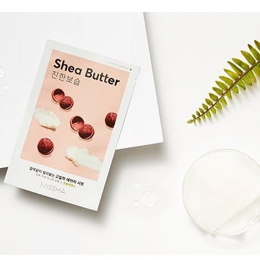 MISSHA Airy Fit Sheet Mask (Shea Butter) lakštinė maitinamoji veido kaukė, 19g