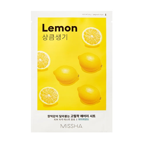 MISSHA Airy Fit Sheet Mask (Lemon) lakštinė veido kaukė, 19g