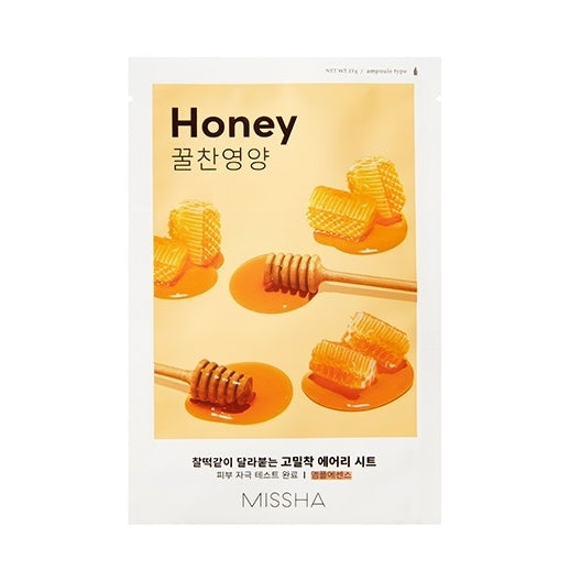 MISSHA Airy Fit Sheet Mask (Honey) lakštinė veido kaukė, 19g