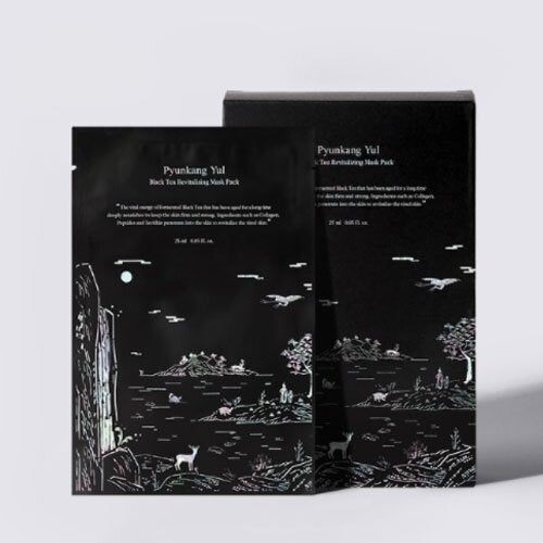 Pyunkang Yul Black Tea Revitalizing Mask Pack lakštinės kaukės, 10vnt