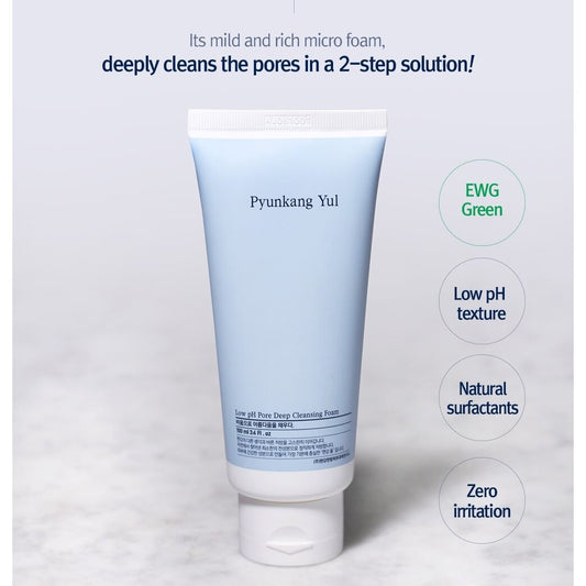Pyunkang Yul Low pH Deep Cleansing Foam veido prausiklis, 100ml