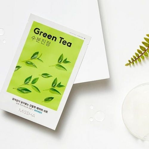 MISSHA Airy Fit Sheet Mask (Green Tea) lakštinė veido kaukė, 19g