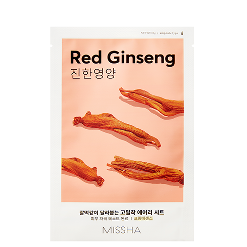 MISSHA Airy Fit Sheet Mask (Red Ginseng) lakštinė veido kaukė, 19g